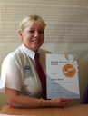 Diane Street displays her Sheffield Homes Award
