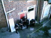 Armed police lie in wait