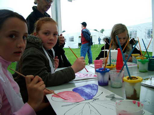 Children painting