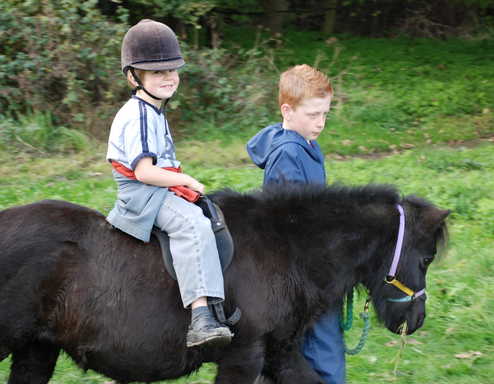 Child on a pony