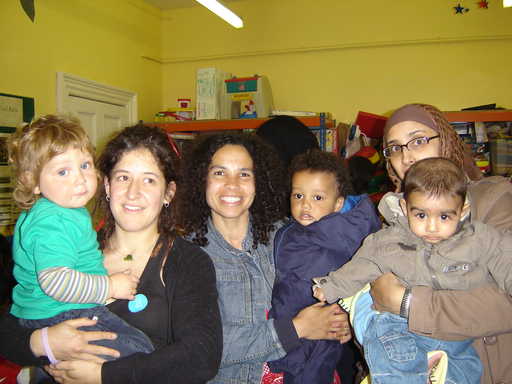Babies and mothers in Abbeyfield Park House