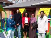 Area Family Support Coordinator Michael Dennis and the home visiting team 