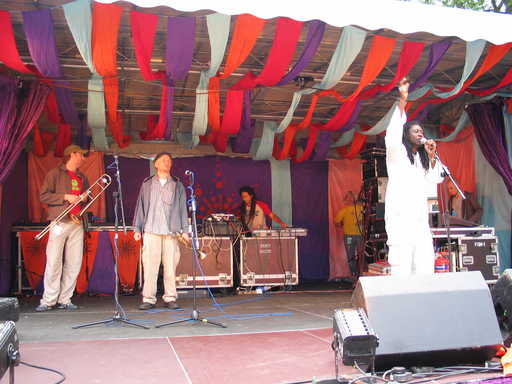 Band on stage