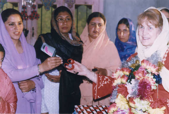 Jackie gives presents