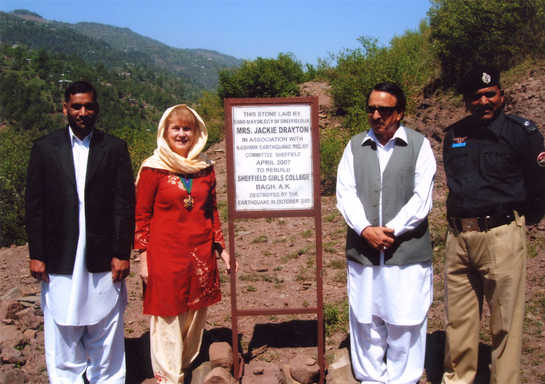 Laying the first stone