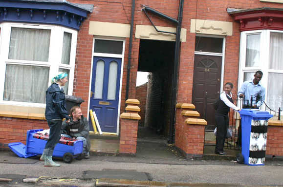 Happy local residents and volunteers