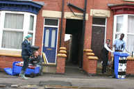 Happy local residents and volunteers