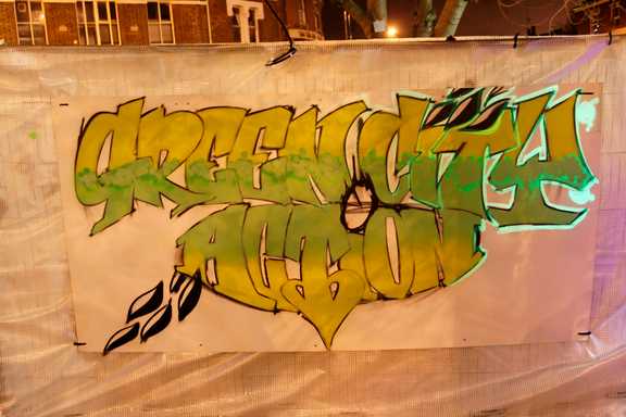 Shaun Tummings' completed Green City Action mural