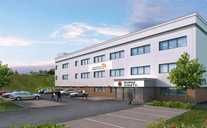 New building and car park