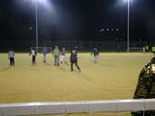 The football match in progress
