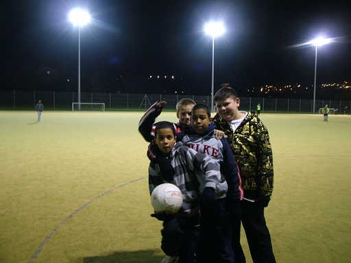 Thursday football participants pose for the camera