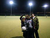 Thursday football participants pose for the camera