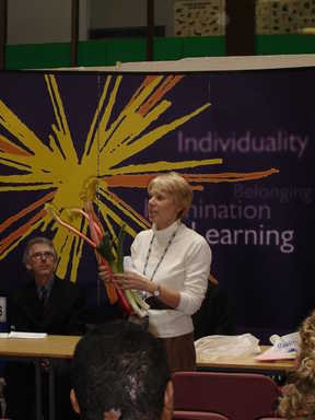 Gill Raistrick at the Readrite Launch