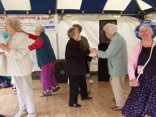 The Tea Dance tent 