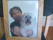 Ms Hack with Pet dog Drago