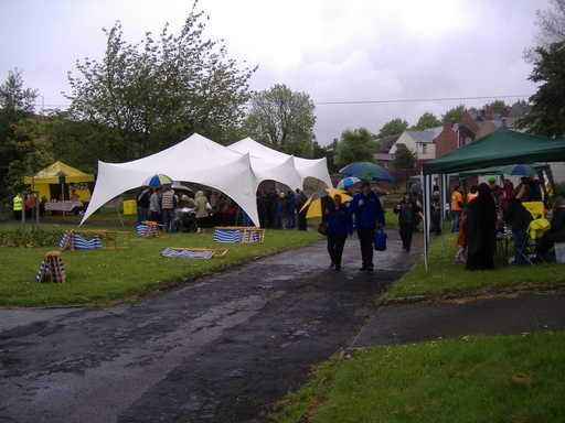 The performance tent