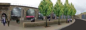 Proposed renovated Wicker Arches viewed from Spital Hill