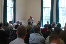 Woman speaks at the Elder's Conference