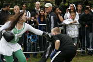 Locals practice boxing