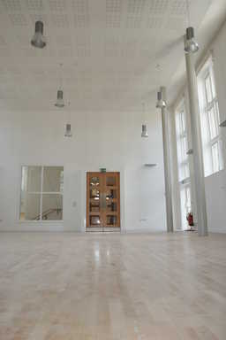 Inside the newly-refurbished Vestry Hall