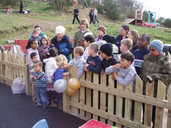 Awaiting the opening.