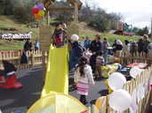 First down the slide