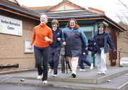 Setting off from Verdon Recreation Centre