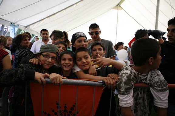 Hanging out together.