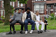 Trying out the new benches.