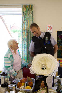 PCSO Shaun is all ears!