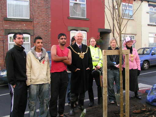 Tree planting Team in Page Hall