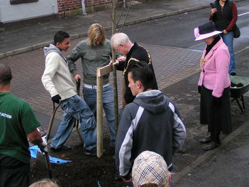 Tree planting with the Lord Mayor