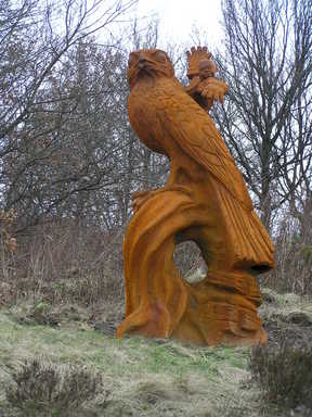 Kestrel sculpture