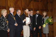 Jim Bruce with all the special guests and awards presenters