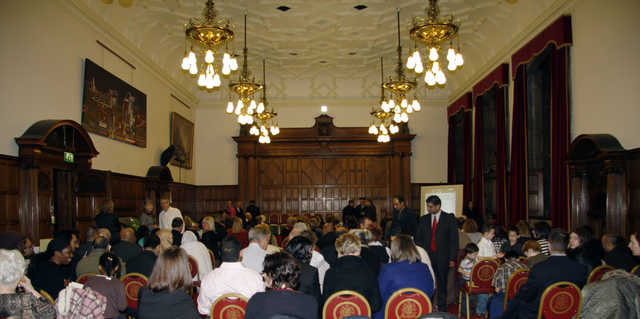 The audience wait for the awards to begin