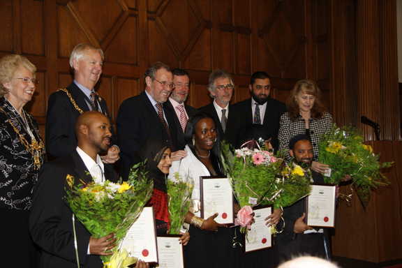 Street worx youth workers accept their award