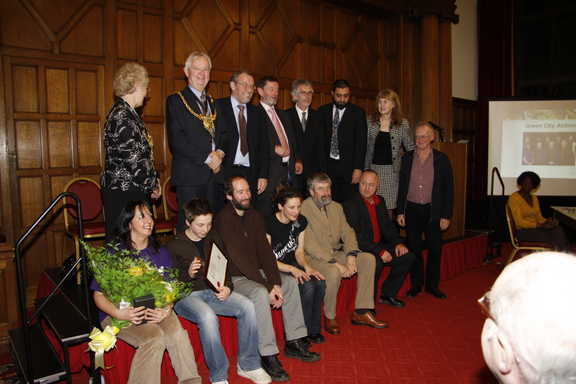 The Green City Action Team pose for their photo