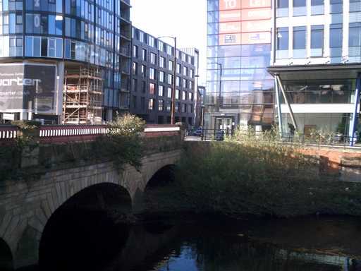 New building by the river