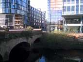 New building by the river