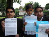 Adeel, brother and dad.