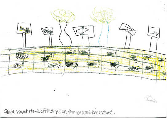 Walking Wonderland drawing