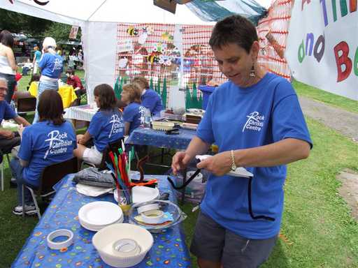 Craft activities with the Rock Christian Centre