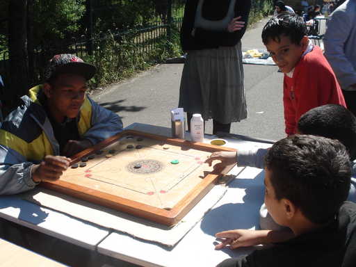 Children playing Board Game