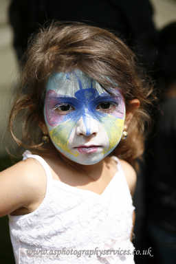 Painted face