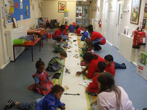 Students at Watoto Pre-school