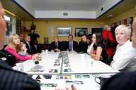 Alan Johnson, Home Secretary, and David Blunkett meeting with parents from PITS