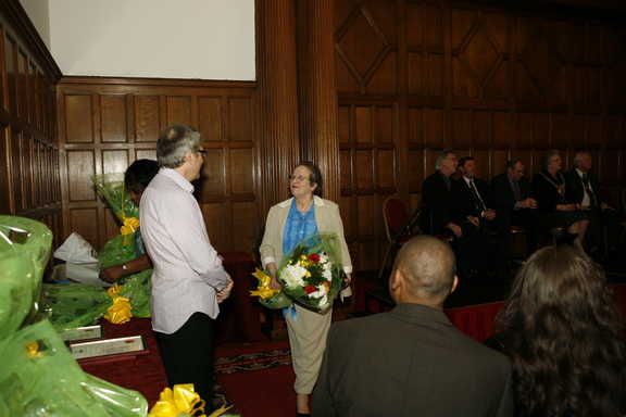 Pauline West, and her flowers