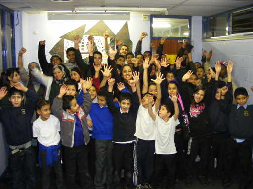 Local children show support for Diane