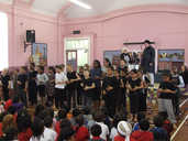 During the performance