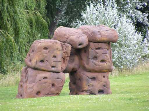 The climbing boulder